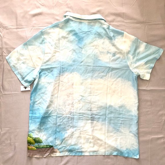 Walt Disney World 50Th Anniversary Castle Woven Button Down Camp Shirt XL - NEW - Picture 4 of 5